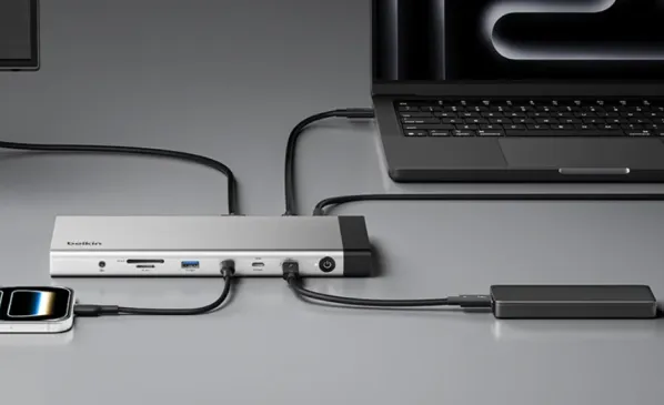 Belkin выпустила 14-портовую док-станцию с Thunderbolt 5 и зарядкой до 140 Вт