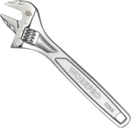 Ключ разводной WorkPro WP272007 200мм хром-ванадиевая сталь, максимальная ширина зажима: 24мм