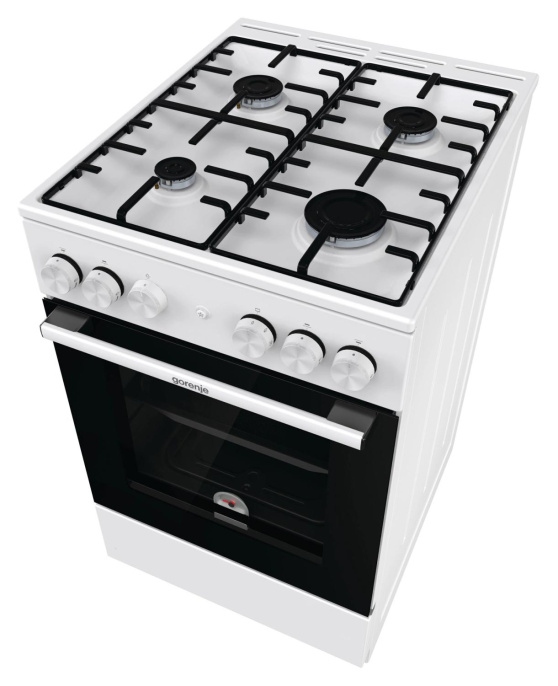 Плита Газовая Gorenje GG5A12WH белый без крышки реш.сталь