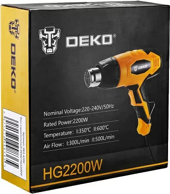 Технический фен Deko HG2200W 2200Вт темп.350/600С