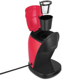 Кофеварка капельная Kitfort КТ-7188-1 450Вт черный/малиновый