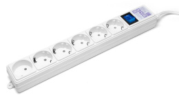 Фильтр-удлинитель Power Cube 1,9 м 6 розеток белый 16А/3,5кВт/ Surge protector Power Cube 1,9 m 6 outlets white 16A / 3,5kVt SPG 5+1 -16B-1.9M