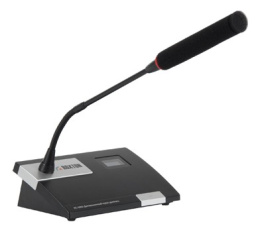 Пульт делегата для конференц-системы Roxton RC-100DB LCD дисплей 1.4", индикаторное кольцо, черный