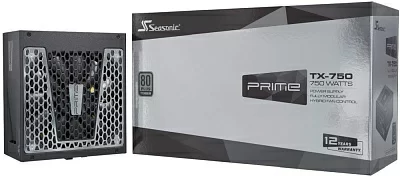 Блок питания Seasonic ATX 750W PRIME TX-750 80+ titanium (24+4+4pin) APFC 135mm fan 20xSATA Cab Manag RTL