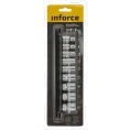 Набор торцевых безударных головок (9 шт; 7-19 мм; 3/8") Inforce 11-01-257
