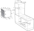 Духовой шкаф электрический Gorenje BOSB6737E06X, 77л, дверца с 2 стеклами, нержавеющая сталь/черный