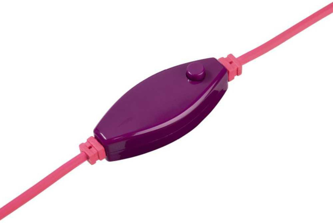 Наушники мониторные Hama Blink`n Kids 1.2м розовый проводные оголовье 00135664