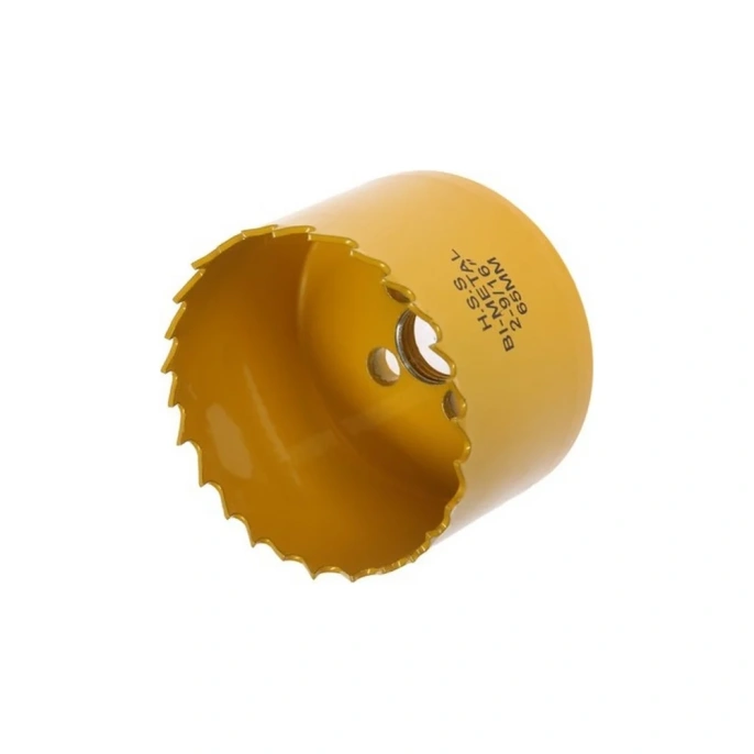 Коронка биметаллическая с дополнительной фиксацией 65 мм, M16 ТУНДРА 7351941