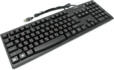 Клавиатура Sven Standard 304 USB+HUB чёрная (104 кл, USB-hub)