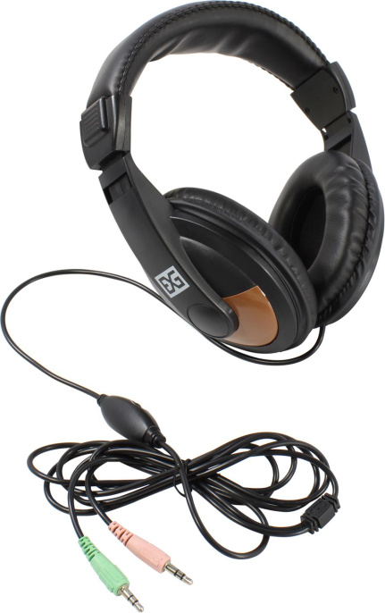 Полноразмерные наушники с микрофоном гарнитура ExeGate Office HS-130S регулировка оголовья, 2x3.5мм, динамик 40мм, 20-20000Гц, длина кабеля 2.2м, регулировка громкости EX295315RUS