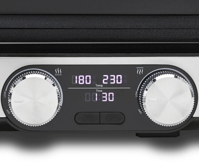 Электрогриль Polaris PGP 2302D 2000Вт серебристый