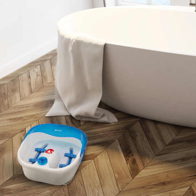 Гидромассажная ванночка для ног Vitek VT-1798, белый, синий