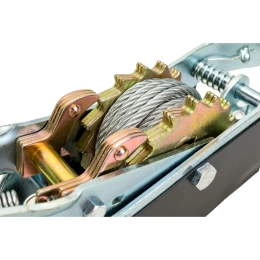 Ручная лебедка с двойным храповым механизмом Gigant 3т, диаметр троса 4,8мм, длина троса 3,6м GEW-22