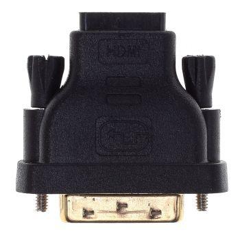 Адаптер Buro DVI-D (m) -  HDMI (f),  GOLD ,  черный [bhp ret ada_hdmi-dvi]