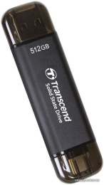 Внешний накопитель Transcend ESD310 512GB TS512GESD310C SSD, USB 3.2 Gen2 10 Гбит/с , металл/пластик, цвет черный