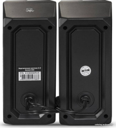 Акустическая система 2.0 ExeGate Accord 240 (питание USB, 2х3Вт (6Вт RMS), 60-20000Гц, цвет черный, RGB подсветка, Color Box) EX289688RUS