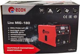 Сварочный полуавтомат Edon Line MIG-180 инвертор MIG-MAG/ММА/TIG 56846