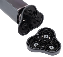 Бритва роторная Hyundai H-SH8080 реж.эл.:3 питан.:аккум. серебристый