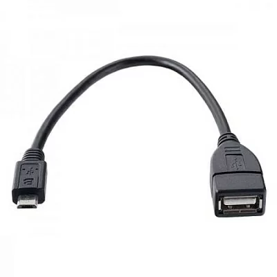 VS Кабель USB2.0 A розетка - Micro USB вилка (OTG), длина 0,2 м. (U202)