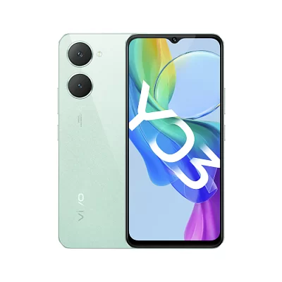 Смартфон VIVO Y03 Green, 6.56" 1612 x 720 пикселей, 2,0 ГГц+1,8 ГГц, 8 Core, 4GB RAM, 128GB, 1 ТБ, 13 МП+ 0,08 МП/5Mpix, 2 Sim, 2G, 3G, LTE, BT v5.0, Wi-Fi, GPS, Type-C, 5000mAh, Android 14, 185g, 163.63 ммx75,58 ммx8,39 мм