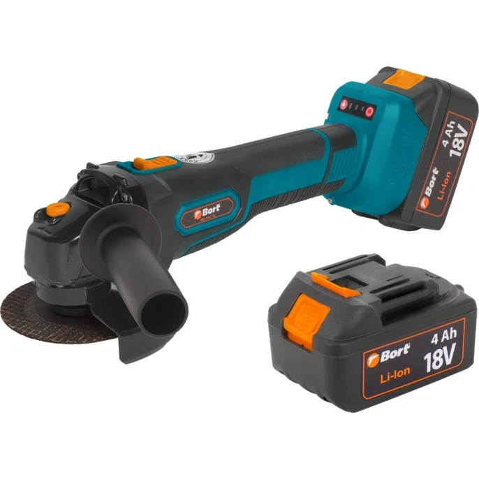 Шлифовальная угловая аккумуляторная машина BORT BWS-18Li-125 93722340