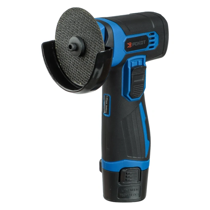 Шлифовальная машина угловая аккумуляторная РОКОТ мини, 12В, 75 мм, 19500 об/мин, 2.0 Ач  699-042