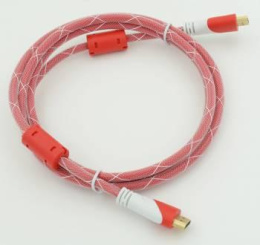 Кабель аудио-видео HDMI m /HDMI m 1.8м. феррит.кольца позолоч.конт. красный (2364196)