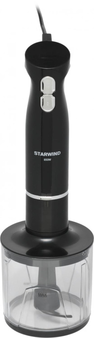 Блендер StarWind SBP2200,  погружной,  черный/серебристый