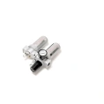 Блок подготовки воздуха Rockforce 3/8" фильтр-регулятор+лубрикатор 10Мк, 1000 л/мин, 0-10bar, раб. температура 5-60 RF-AFRL803(47078)