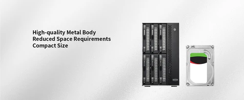 Внешний корпус для жёстких дисков TerraMaster D6-320 DAS tower/JBOD,Single Disk/up to 6 SATA 3,5' or 2,5' /1xUSB3.2 Type-C gen2/1xPS/1YW