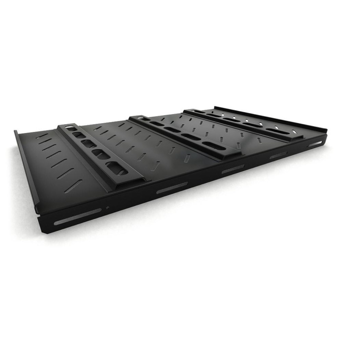 Полка стационарная Hyperline TSH3H-850-RAL9004 1U нагр.:100кг. 19" 850мм черный (упак.:1шт)