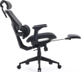 Кресло Cactus CS-CHR-MC01-GYBK, ткань, до 120кг, регулируемые 2D подлокотники,  черный