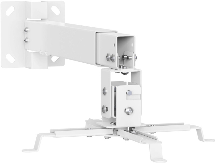 Кронштейн для проектора Cactus CS-VM-PRE01-WT, до 20кг, настенный и потолочный, поворот и наклон, белый