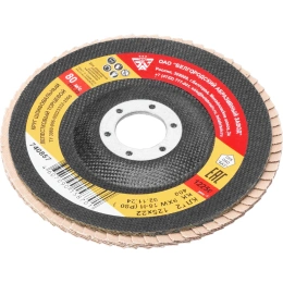 Круг лепестковый торцевой КЛТ-2 (125х22.2 мм; Р80) Без бренда 740857