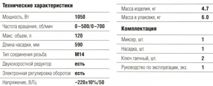 Дрель-миксер ЗУБР МР-1050-1