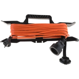 Удлинитель на рамке Gigant б/з ПВС 2х0,75 6A 10м IP 44 INDUSTRY EG PE-007