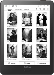 Электронная книга Digma A6 plus,  6", темно-серый