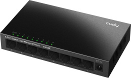 Коммутатор CUDY 8-Port Gigabit Light Managed Switch 8-Port Gigabit Light Managed Switch, 8 10/100/1000M RJ45 Ports, Desktop Metal Case, Power Saving, Plug & Play, Local management via WEB GUI, support STP/RSTP, 802.1Q/MTU/Port Based/Voice VLAN, Static Lin