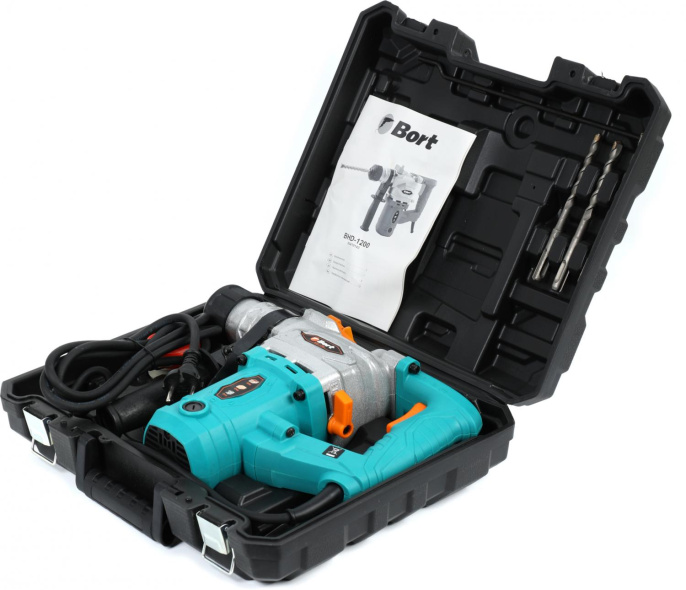 Перфоратор Bort BHD-1200 патрон:SDS-plus уд.:5Дж 1100Вт кейс в комплекте