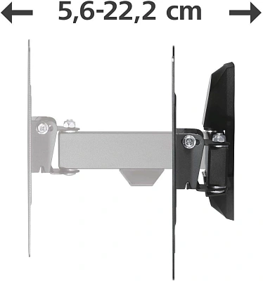 Кронштейн для телевизора Hama 00220821 черный 19"-48" макс.20кг настенный поворот и наклон