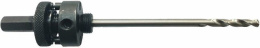 Хвостовик Milwaukee 4932472088 (для коронок HCS по пластику и гипсокартону диаметром 32-210 мм, центрирующее сверло, посадочный диаметр: 5/8"x18, хвостовик: шестигранный 11 мм Hex)