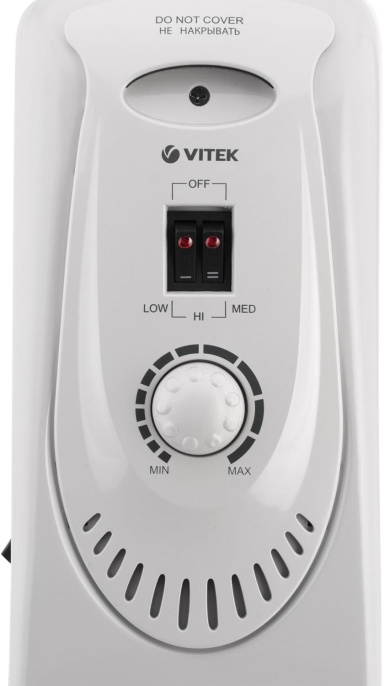 Масляный радиатор Vitek VT-1704, 1500Вт, белый