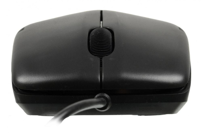 Мышь проводная A4TECH OP-530NU, оптическая, USB, 1200dpi, черный