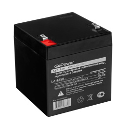 Аккумулятор свинцово-кислотный GoPower LA-1250 12V 5Ah (00-00026183)