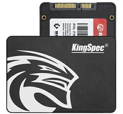 Твердотельный накопитель Kingspec SSD P4-120, 120GB, 2.5" 7mm, SATA3, R/W 500/350MB/s, IOPs н.д./н.д., TBW 30, DWPD 0.23 (3 года)