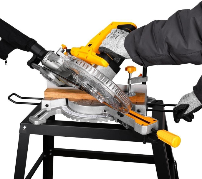 Торцовочная пила Deko DKMS2100-255 2200Вт 4500об/мин d 255мм