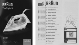 Утюг Braun SI3042VI,  с паровым ударом,  2350Вт,  фиолетовый и белый