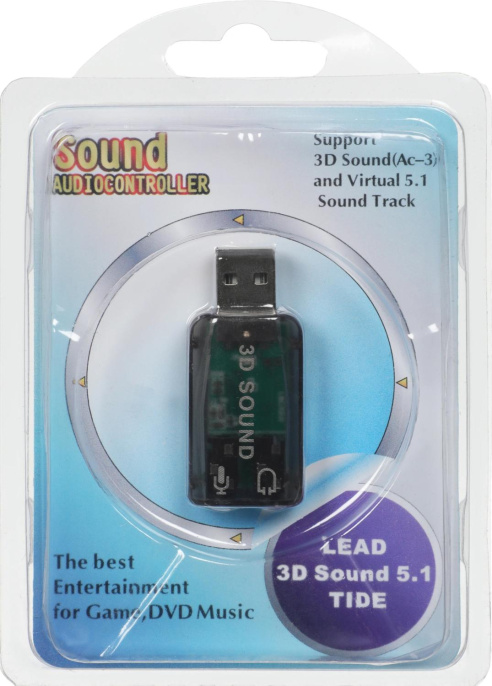 Звуковая карта USB TRUA3D C-Media CM108 2.0 Ret