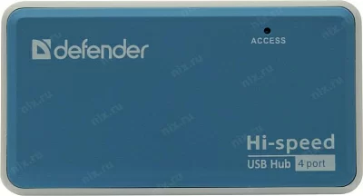 Разветвитель Defender Quadro Power 83503 4-Port USB2.0 HUB + Б.п.