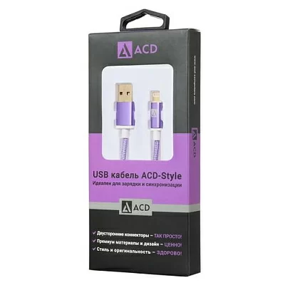 ACD ACD-U913-P6P Кабель USB AM-- Lightning 1м